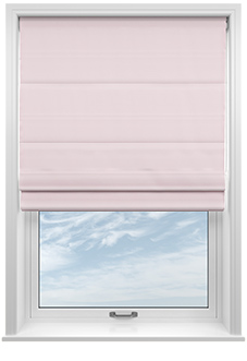Ultra Luxe Velvet, Light Pink - Motorised Roman Blind